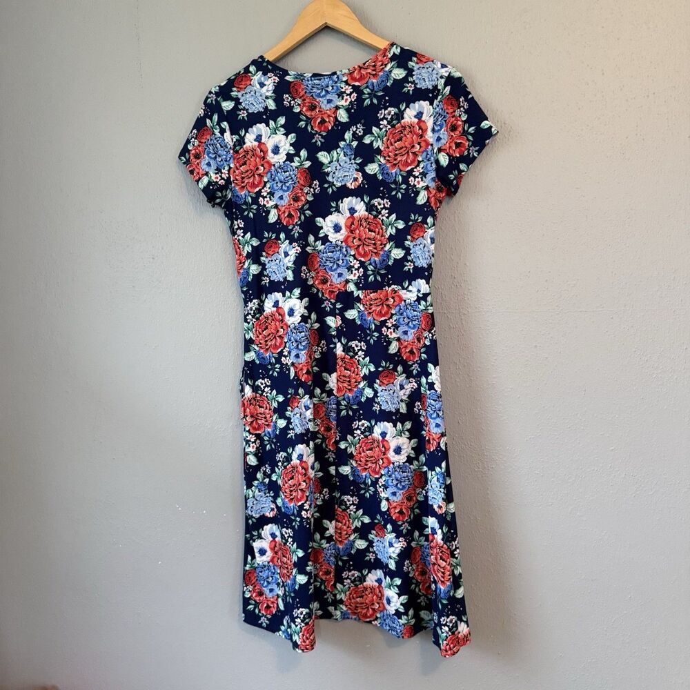 Bobbie Brooks Ladies Dress Floral Short Sleeve Women's Small Romantic Casual - Picture 4 of 8